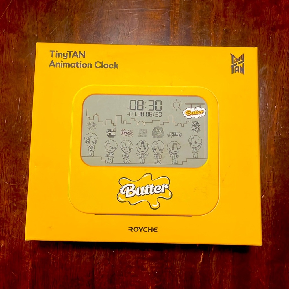 TniyTAN Butter alarm animation clock - NEW & UNOPENED